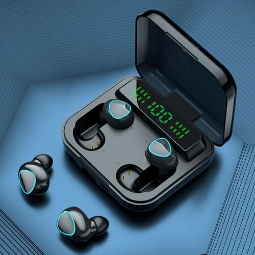 M22 TWS Bluetooth-compatible V5.1 Wireless Headphone 9D Stereo Sports Waterproof Earbuds Headsets With 2000mAh Charging Box