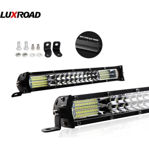 Ultra Slim Led Bar Dual Row Work Light 10 inch 20 inch LED Light Bar 6000K Combo White Light 12V 24V For Auto Motor ATV UTV Boat