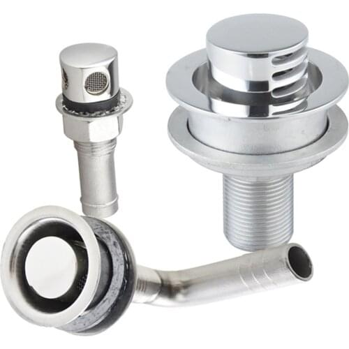 Stainless Steel Boat Gas Fuel Tank Vent Straight Flush Mount (Silver), Mirror Polishing