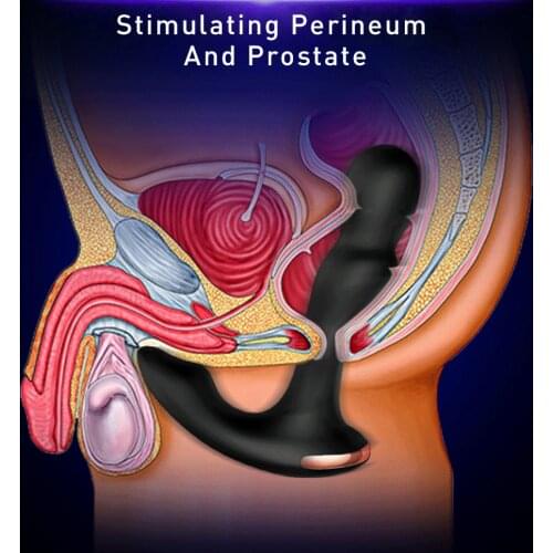 Remote Prostate Massager Vibrator Butt Plug Anal Tail Rotating Wireless USB Charging Adult Products For Male Sex Toys For Men