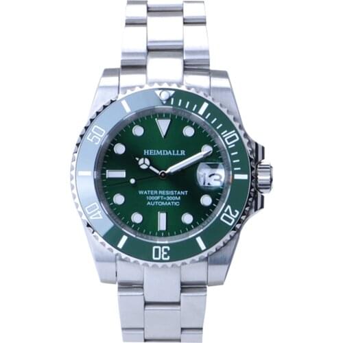 HEIMDALLR Vintage Mens Diving Watch 300M Waterproof Sport Luminous Luxury NH35A Sapphire Crystal Retro Mechanical Watches