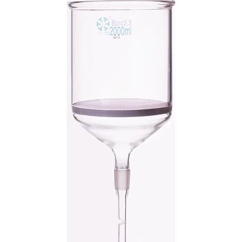 Bush funnel with ground joint 24/29,Capacity 2000ml,Outer diameter 150mm,Effective length 160mm,Sand board funnel G3/P30