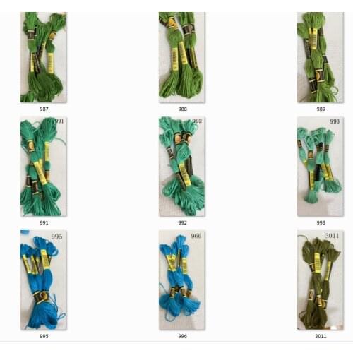 Choose your color 5 pieces cross stitch threads / cross stitch embroidery thread / Custom threads colors 09