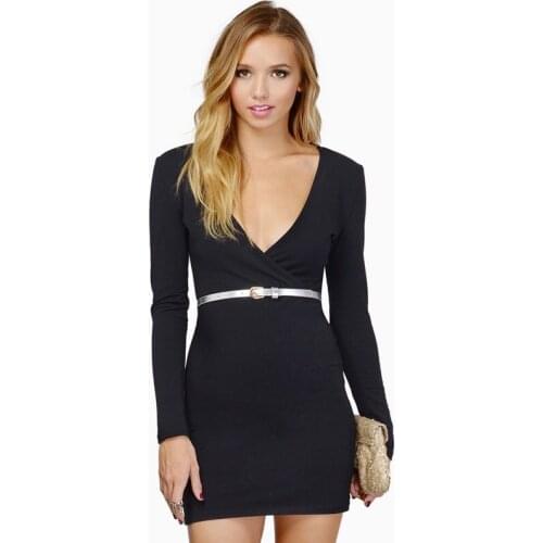 Woman Dress Party V Neck Slim Temperament Step Long Sleeves Comfortable And Fashionable