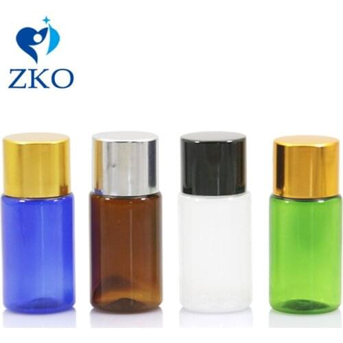 1pcs 10ml Electroplating Golden/Silver/Black Smooth Screw Lid Free Shipping Mini Travel Refillable Cosmetic Liquid Bottles