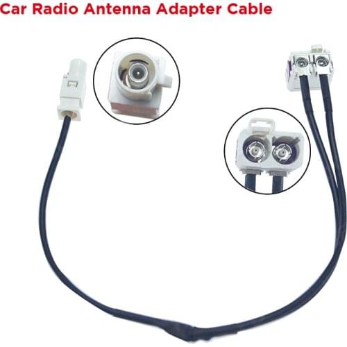 FAKRA 2In1 Car Radio Antenna Aerial Adapter Cable Connectors Car radio modified lines converted audio tails Car accessories
