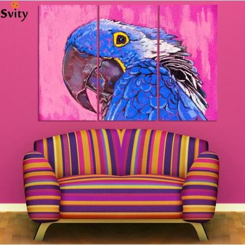 3pcs/set Lovely Bird Canvas Painting Art Print Poster, Wall Pictures For child Room Decoration Print On Canvas,No Frame