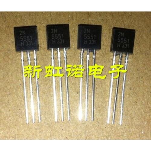 5Pcs/Lot New Original 2n5551 The TO-92 A / 160 V 0.6 NPN Low Power Transistors Integrated circuit Triode In Stock