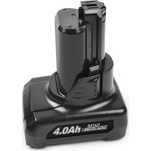 Turpow 4.0Ah/6.0Ah 12V Li-ion BAT411 Rechargeable Battery For BOSCH BAT411 BAT420 BAT412A BAT413A 70745GOP 2607336013 260733601