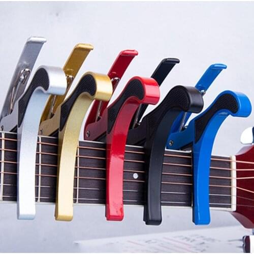 Capo Guitar Accessories Quick Change Clamp Key Metal Electric Guitar Ukulele Bass Capo Music Instrument Change Tuning Clamp
