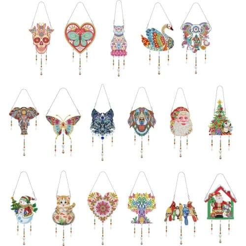 5D DIY Diamond Painting Light Catcher Christmas for Home Decor Diamond Mosaic Rainbow Maker Hanging Pendant Wall Room Decoration