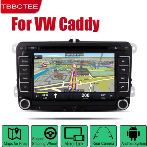 TBBCTEE Auto Radio 2 Din Android Car DVD Player For Volkswagen VW Caddy 2004~2013 GPS Navigation BT Wifi Map Multimedia system