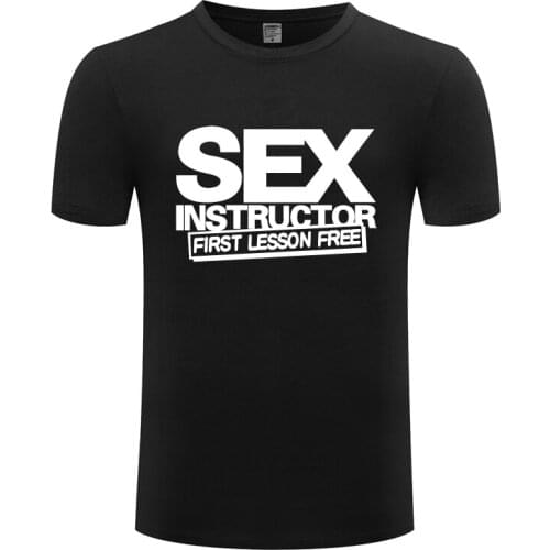 Sex Instructor Funny Creative Mens Men T Shirt Tshirt Summer New Short Sleeve O Neck Cotton Casual Streetwear T-shirt Top Tee