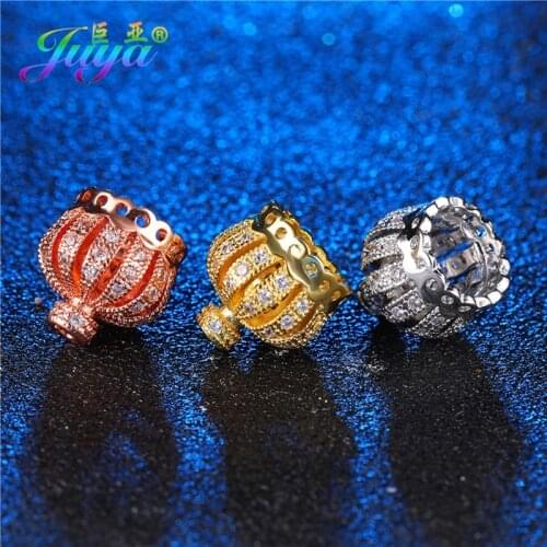 Juya Handicraft Tassels Jewelry Accessories Copper Crown Tassel Bead Caps For Women DIY Tassels Necklace Earrings Jewelry Making