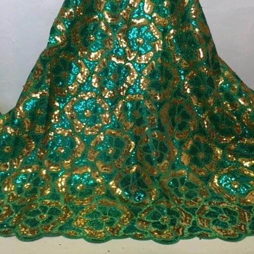 Sequins Lace Fabric 2020 High Quality African French Tulle Net Lace Fabric Nigerian Lace Sequins Material for Dress Party Sewing