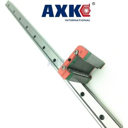 AXK Free Shipping 12mm Linear Guide Mgn12 L= 100/200/300/400/500mm + Slide Mgn12c Or Mgn12h Long Carriage For Cnc X Y Z Axis