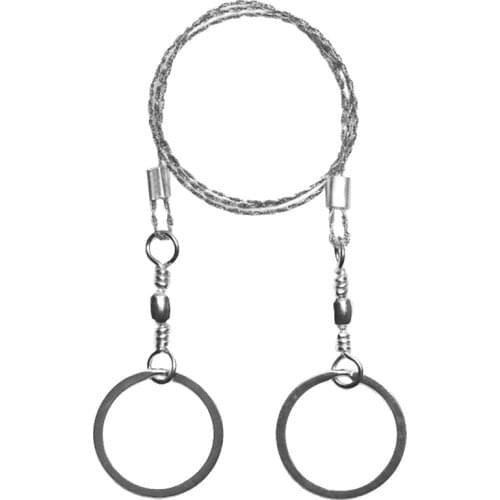 TOP Outdoor Hand-Drawn Rope Saw 304 Stainless Steel Wire Saw Camping Life-Saving Woodworking Super Fine Hand Saw Wire 2M