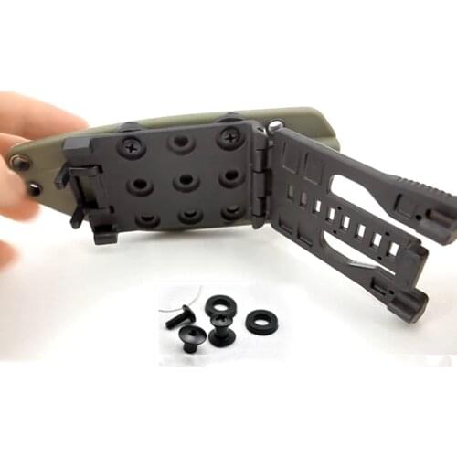 Multifunctional Knife Sheath Clip Hunting Flashlight Gears Holder Molle-Lok tactical Small Strap System Scabbard Clip