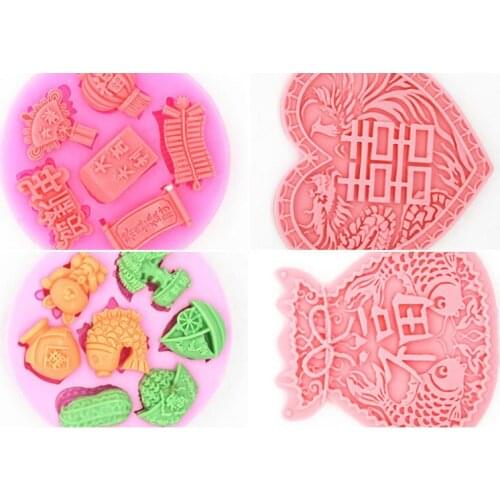 New Year series clay pottery mould silicone mold baking tools