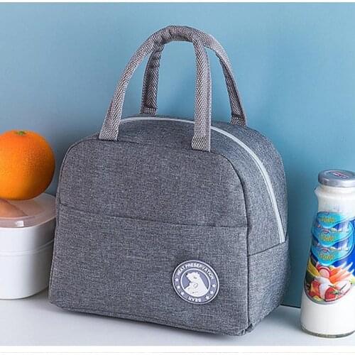 Portable Lunch Baggy Insulated Thermal Cooler Handbag Food Meal Prep Bento Boxes Picnic Storage Take Out Bags for Women Kids Men