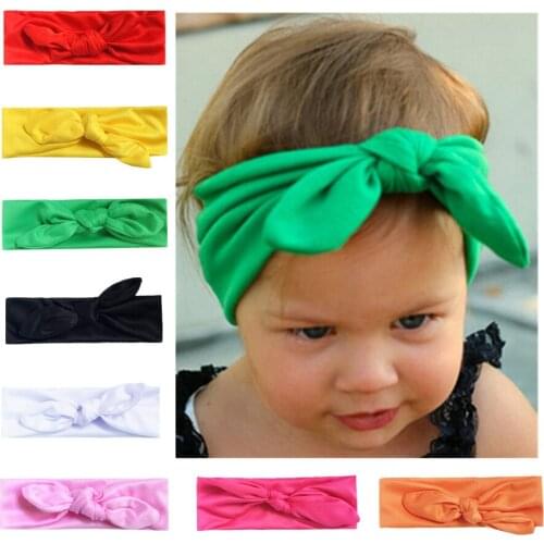 Cute Kids Headband Bow for Girl Rabbit Ear Hairbands Headwear Knot Kids Hair Accessoire Turban Head Wraps Headband Baby Girl