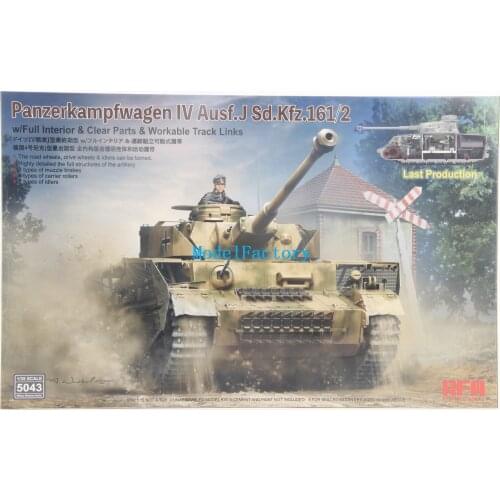 Rye Field Model RFM RM-5043 1/35 Pz.Kpfw.IV Ausf.J Sd.Kfz.161/2 Last Production w/Full Interior +Upgrade model Kit