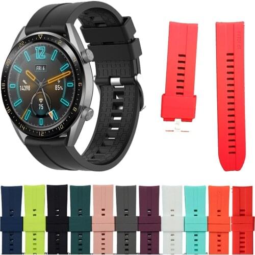 Silicone Watchband Strap for Huawei Honor Magic 2 46mm/ Dream/ 2e gt2 gt Bracelet Band 22mm Wristband for Huawei WATCH gt 2 Pro