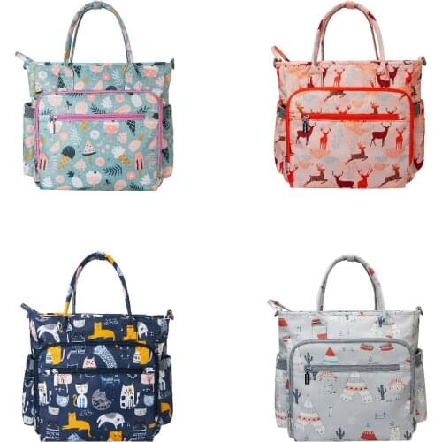 Mummy Diaper Bag for Baby Care Large Capacity Waterproof Travel Tote Bag Multi-Function Lightweight Baby Nursing Handbags