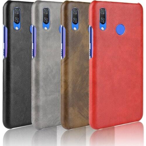 Subin Slim Cases For Huawei P Smart Plus INE-LX1 INE-LX2 Case Litchi Skin Pattern PU Leather and PC Book Cover Phone Case 6.3"