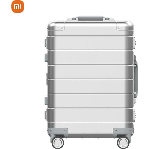 20 inches designer luggage Aluminium magnesium alloy luggage bag password case Travel waterproof metal suitcase carry on luggage