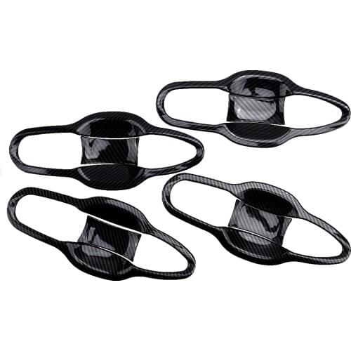 8Pcs Carbon Fiber Style Door Handle Bowl Protector Cover Trim Car Accessories Fit for Toyota Camry 2018 2019 2020