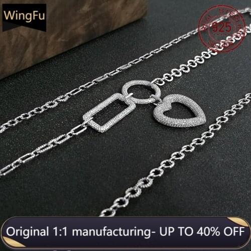 S925 sterling silver love pendant silver 3 necklaces inlaid zircon fashion women luxury brand monaco jewelry birthday gift