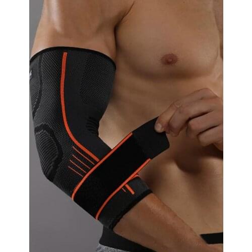 1 Pcs JINGBA Elbow Support Brace Elastic Breathable Nylon Adjustable Soft Elbow Support Sports Protective Gear