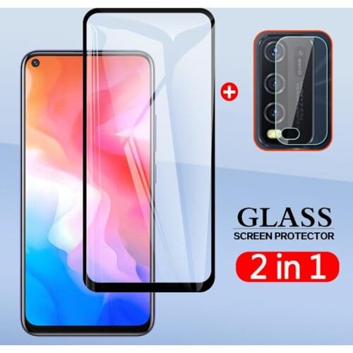 2 In 1 Back Camera Lens Film & Screen Protector Protective Tempered Glass For vivo Y30 Y50 Y 50 30
