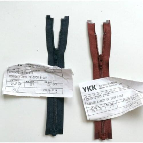 30pcs/lot 16cm Short Ykk Zipper Open End 3# Nylon Coil for Jacket Kids Pet Clothing Diy Crafts Tailor Sewing Accessories