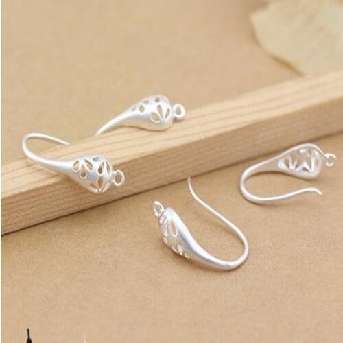 6pcs ( 3pair) 20x11mm Matte Silver Plated Ear Hooks Earring Wires for Handmade Women Fashion Jewelry Earrings (L2-20)