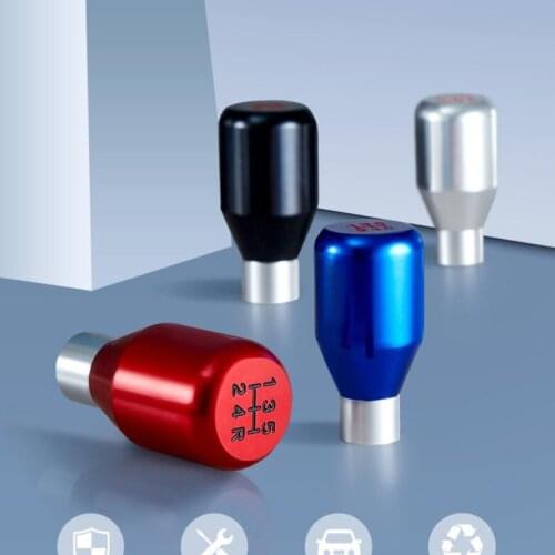 Auto modified gearshift head with manual integrated aluminum alloy gearshift metal gear handle universal