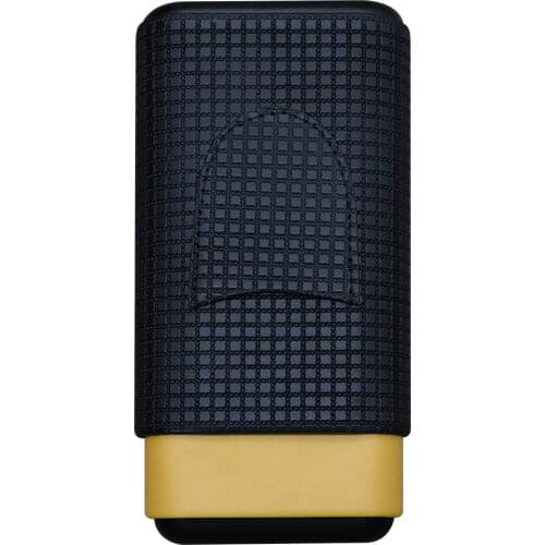 COHIBA Cedar Wood Cigar Case Free Shipping Holster Portable Cuban Cigar Humidor Travel Cigar Case 3 Holder with Gift Box CE-024