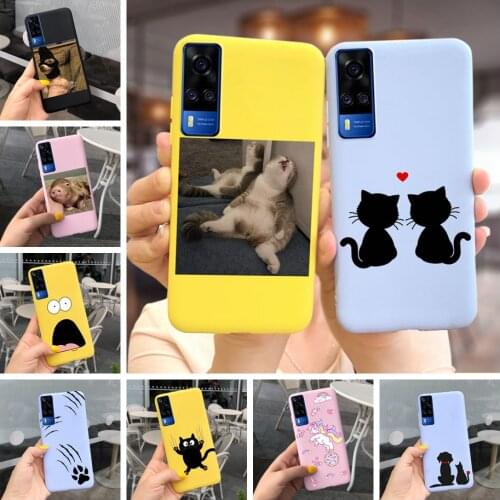 For Vivo Y51 2020 Dec. Case V2030 Soft Silicone Cute Cartoon Cover For Vivo Y31 V2036 Y51A Phone Cases Vivo Y 31 51 A Full Coque