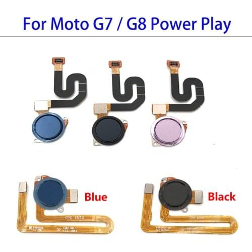 For Moto G7 Play Home Button FingerPrint Touch ID Sensor Flex Cable Ribbon Replacement Parts For Motorola Moto G7 G8 Power