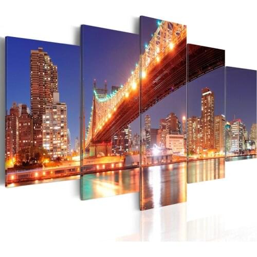 Picture-gold highlights: New York - 100x50 cm