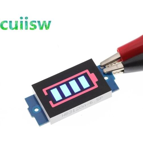 1S 2S 3S 4S 18650 Lithium Battery Capacity Indicator Module 16.8V Blue Display Electric Vehicle Battery Power Tester