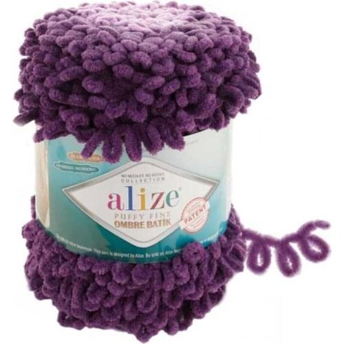 Alize Puffy Ombre BATIK 100% Micropolyester / 600 gr - 55 m Mop Runner Blanket For Knitting Bedspread