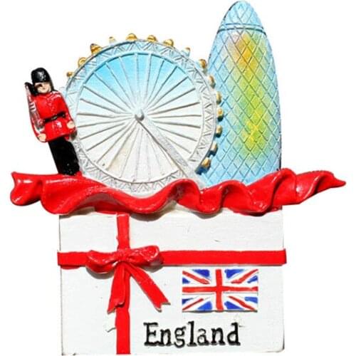 Lychee England London Refrigerator Magnetic Sticker Famous Landscape Fridge Magnet Modern Home Kitchen Decoration