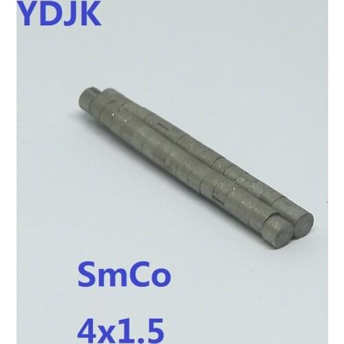 10 20 50 100pcs/lot SmCo magnet 4*1.5 High temperature resistant 350 degree super strong mm magnet 4x1.5 for speaker