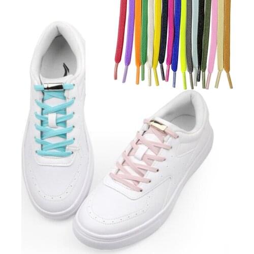 Unisex Magnetic Elastic Shoelaces No Tie Locking Fast Flat Shoe lace Leisure Sneakers Lazy laces