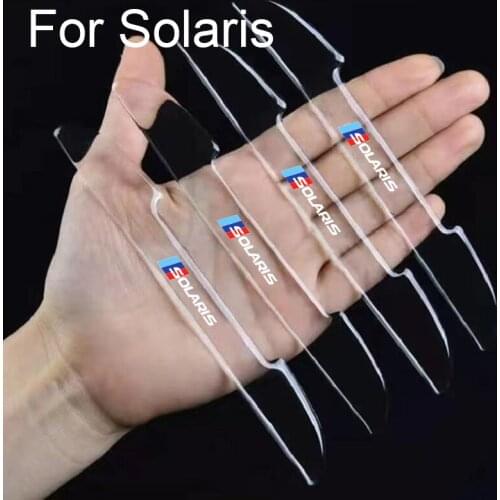 Car sticker anti-collision strip door rearview mirror protection For Hyundai Solaris Car Accessories