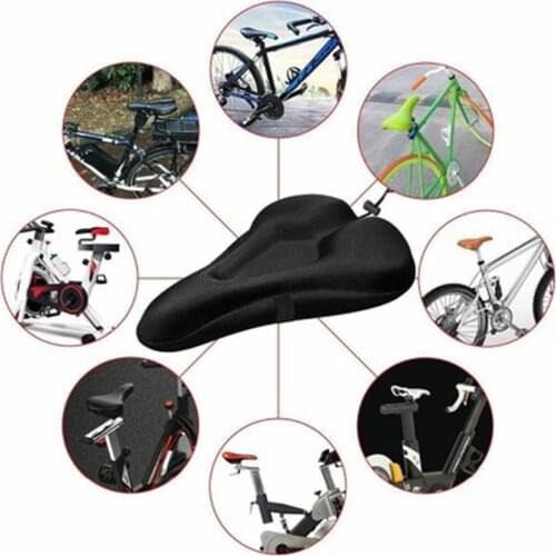 New Soft Bike Bicycle Cycle Extra Comfort Gel Pad Cushion Cover For Saddle Seat