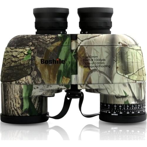 New Full Covered Compass Military Binoculars 10x50 Night Vision Stabilized Rangefinder Binoculars For Voyage Powerful Quality