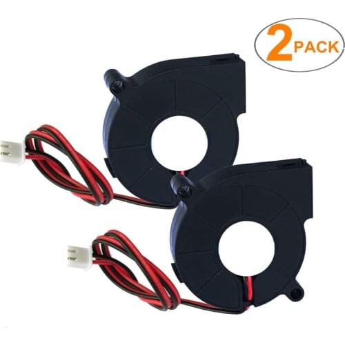 5015 12V&24V Cooling Turbo Fan Brushless 3D Printer Parts 2Pin For Extruder DC Cooler Blower 50x50x15mm Part Black Plastic Fans